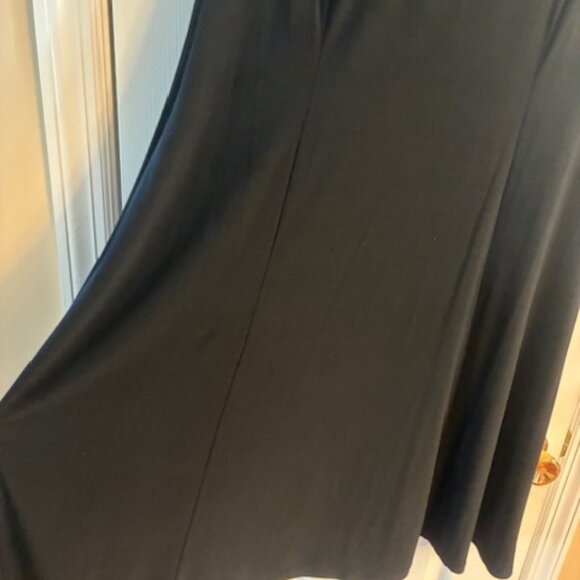 Danny & Nicole Women's Black Fit Flare Sleeveless Knee length Knit Dress Sz 18W - Picture 3 of 11